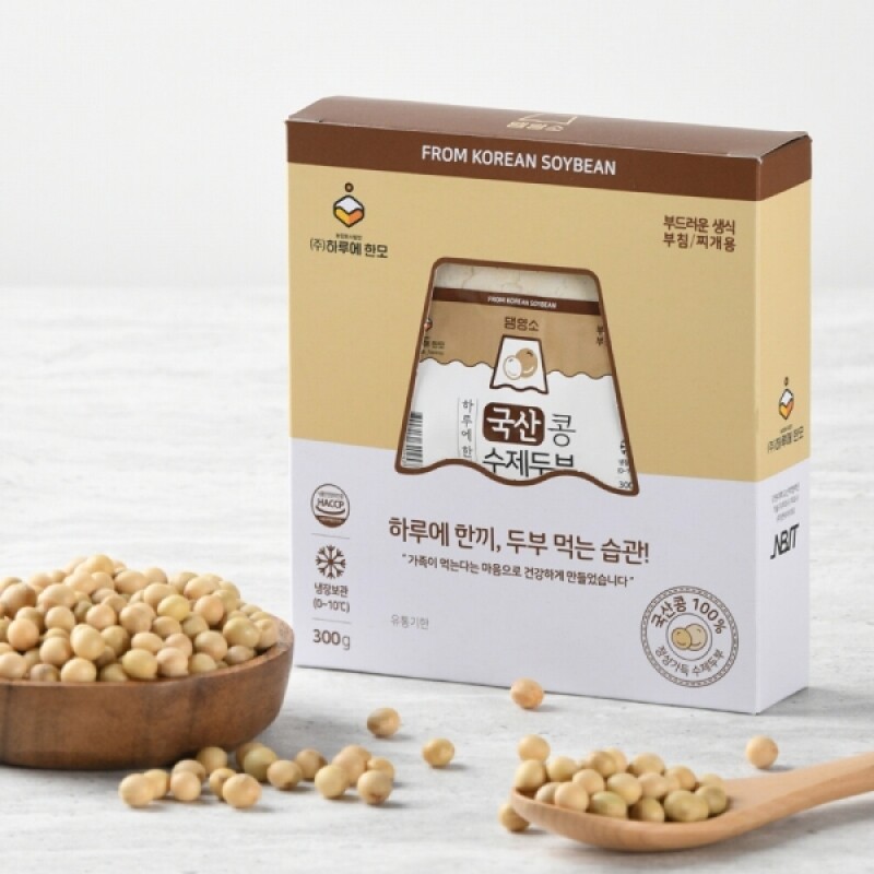 농업회사법인 하루에한모,[댐양소] 국산콩 수제두부 300gX3개